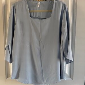 Elegant Light Blue Women's Top